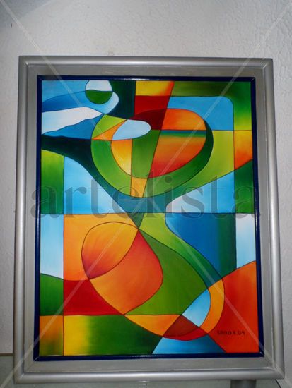 abstracto colores Oil Canvas Others