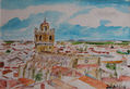LA PARROQUIA Y VISTA PARCIAL DE AZUAGA