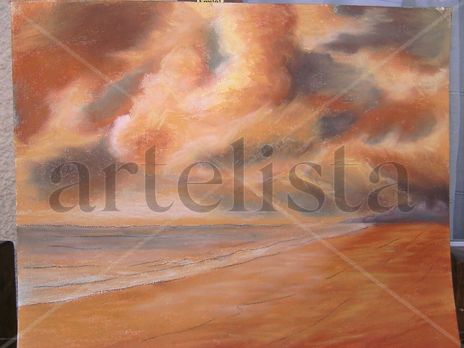 Tormenta en la playa