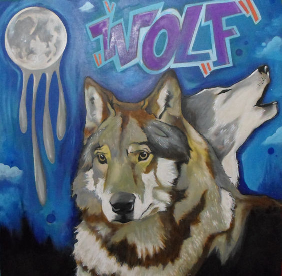 lobo Acrylic Panel Animals