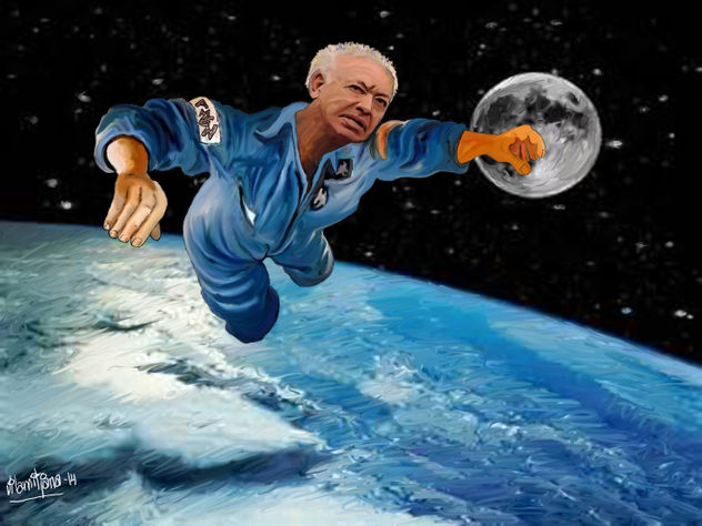Margallo vagando por el espacio