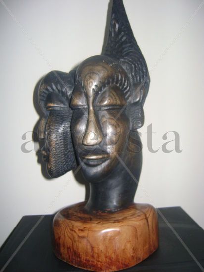 Sitoe Diatta, Reina y Casamance Madera Figurativa