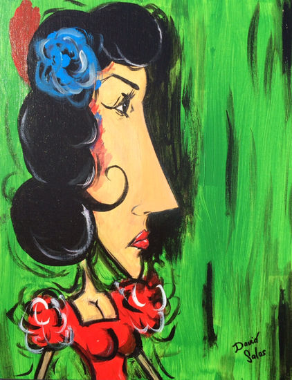 GITANA FLAMENCA Acrylic Panel Portrait