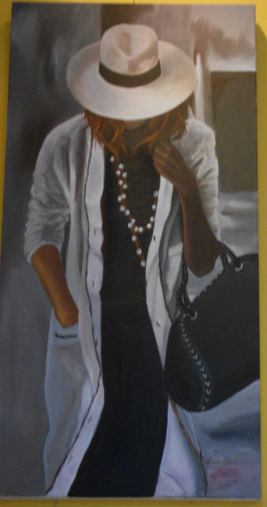 MUJER CON SOMBRERO (VENDIDO)