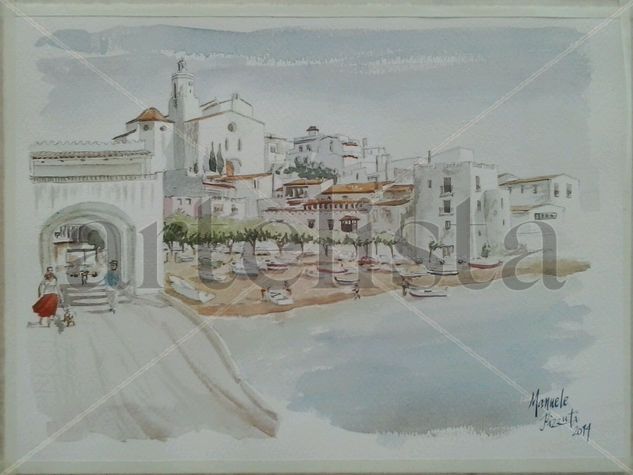 Cadaquès (Girona) Watercolour Paper Marine Painting