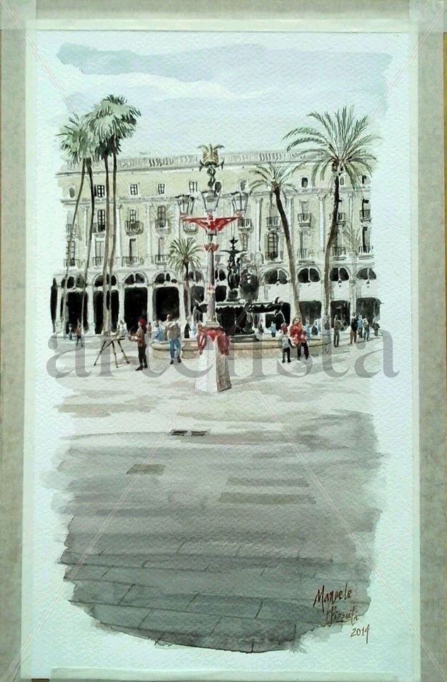 Plaza Real (Barcelona) / Royal square (Barcelona)