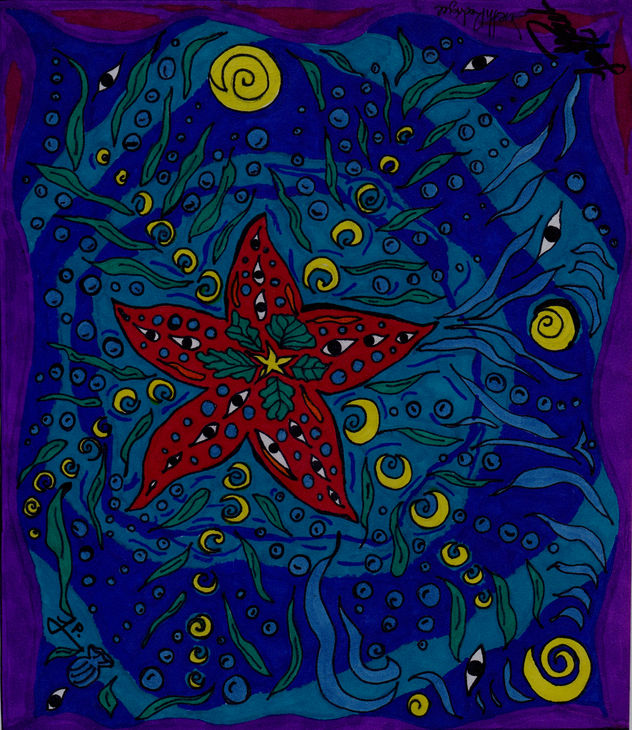estrella de mar roja