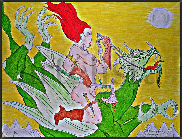 red sonja dominando al furor.