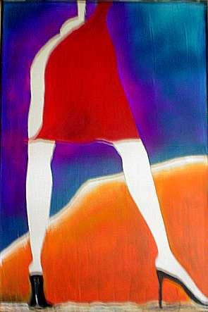 y ahora....... Acrylic Canvas Figure Painting