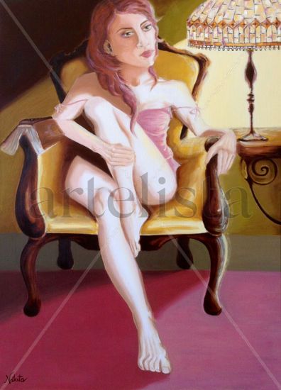 Rita's place Oil Canvas Figure Painting