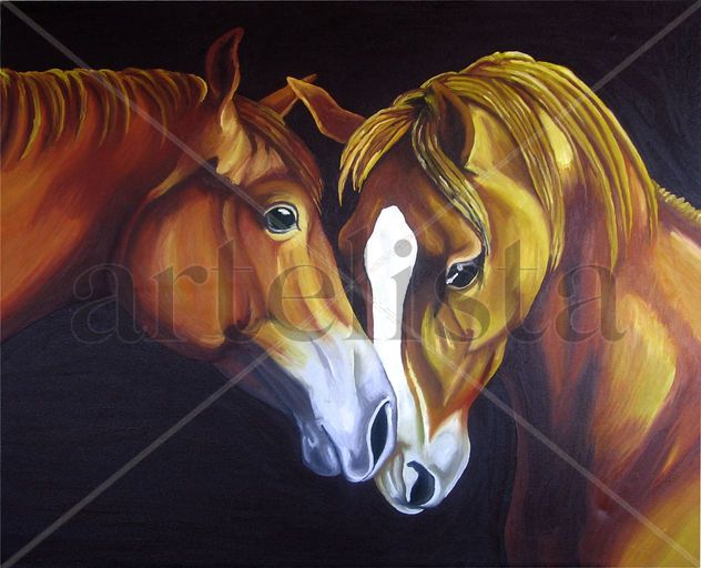 Retratos al Oleo de Cabezas de Caballos