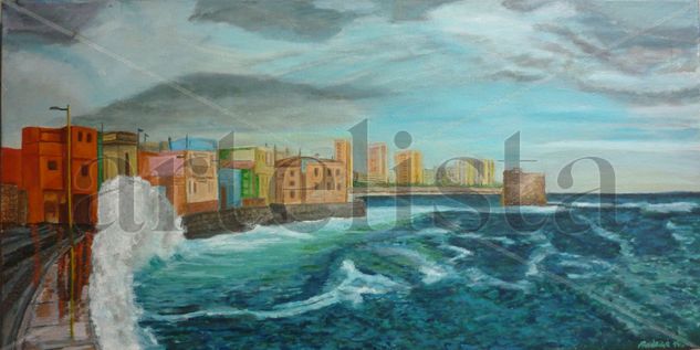 San Cristobal Acrylic Canvas Marine Painting