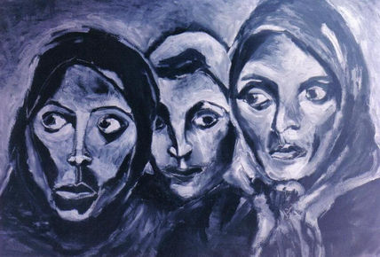 Mujeres despedidas.