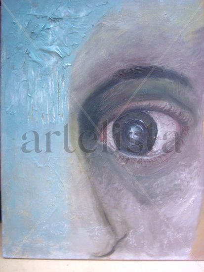 OJOS (serie) Oil Panel Portrait