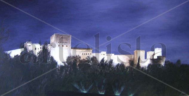 Alhambra 3D Oil Canvas Landscaping