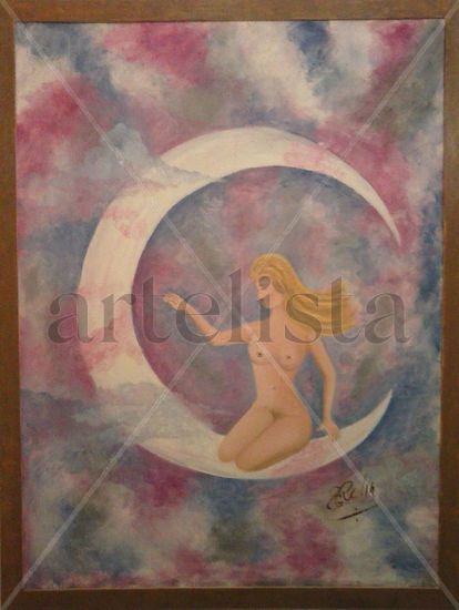 Un Cielo Mágico Oil Canvas Figure Painting