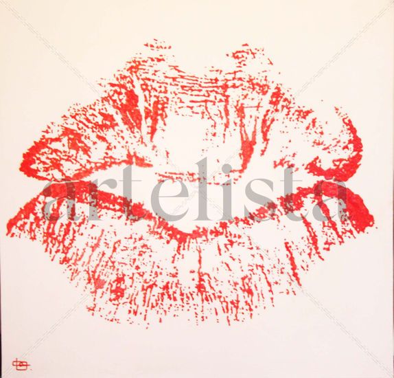 La huella de un beso Oil Canvas Figure Painting