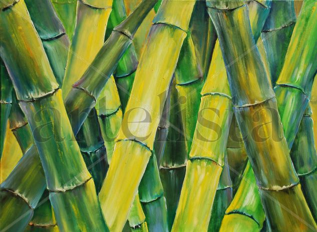 Canyes - Cañas Oil Canvas Landscaping