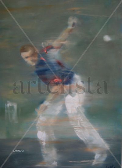 Pelotari vasco Oil Canvas Sports