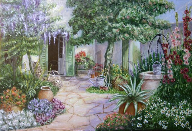 Patio trasero. Oil Panel Landscaping