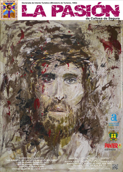 Hecce Hommo, cartel, la pasion de Callosa de Segura 2014 Acrylic Panel Portrait