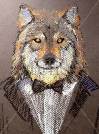 Hombre lobo Pastel Paper Animals