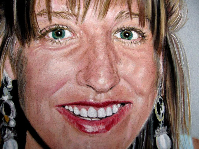 Inma (detalle) Pastel Papel Retrato