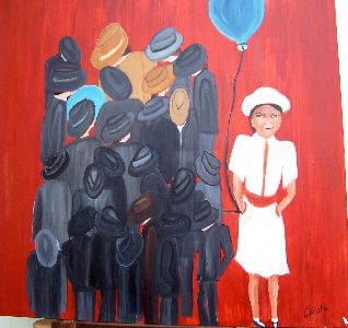 que mundo ? Acrylic Canvas Figure Painting