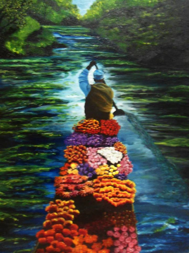 Hacia el mercado de flores