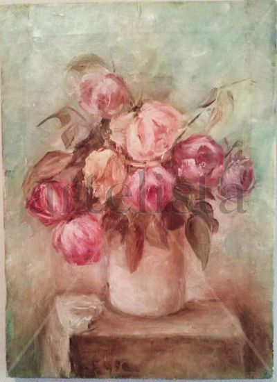 FLORES Oil Canvas Floral Painting