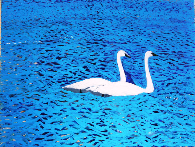 cisnes Acrylic Others Animals