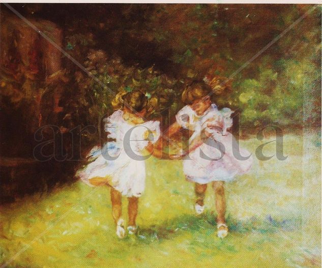 NIÑAS Oil Canvas Figure Painting