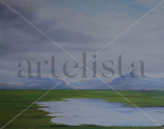 lago de lluvia Oil Canvas Landscaping