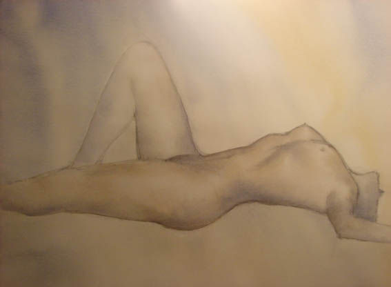 lluvia Watercolour Paper Nude Paintings