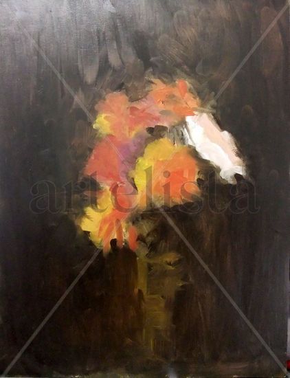 Flores Oil Panel Still Life Paintings