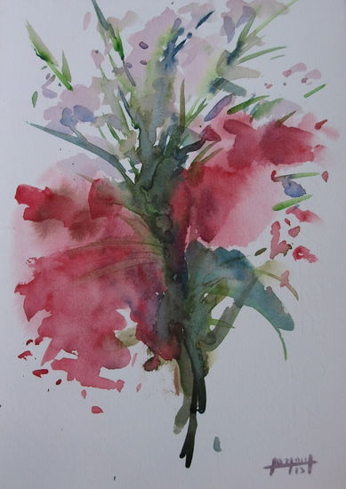 Ramo de flores Watercolour Paper Floral Painting