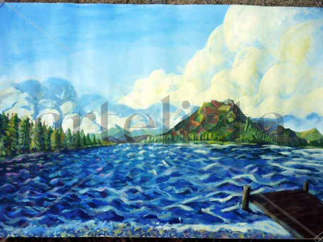 LAGO GUTIERREZ BARILOCHE Acrylic Paper Landscaping