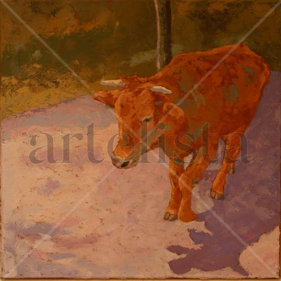 Camino de Santiago Oil Canvas Animals