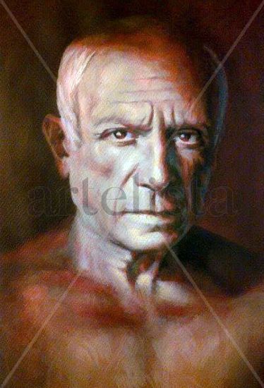 Pablo Picasso, ligüeri 2014 Acrílico Papel Retrato