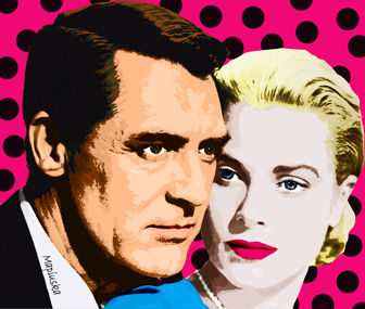 Cary Cooper y Grace kelly 