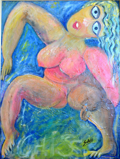 Desnudo mujer Acrylic Panel Nude Paintings