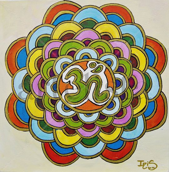 mandala om Acrylic Canvas Others