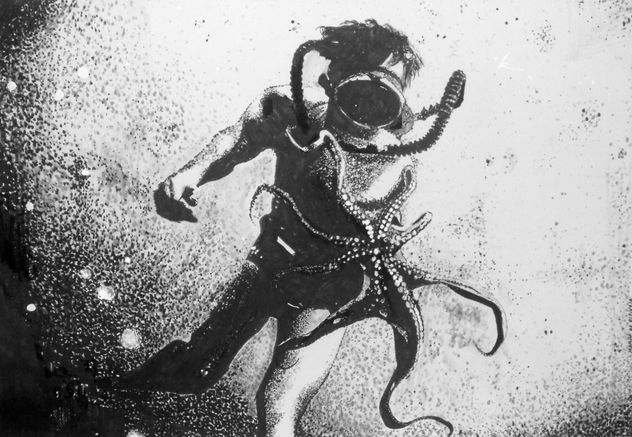 la caza del pulpo en Cartagena
