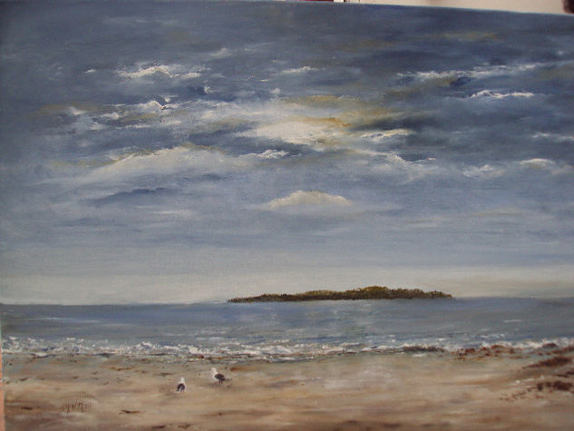 DESDE LA MANSA Oil Canvas Marine Painting