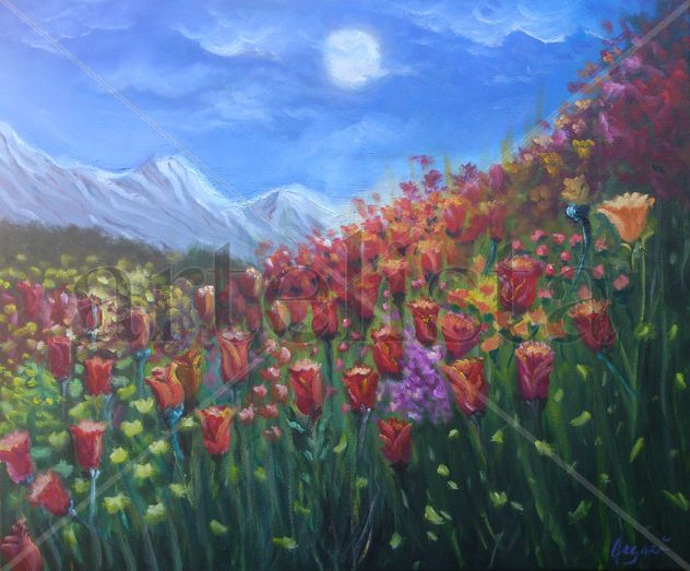 campo de flores