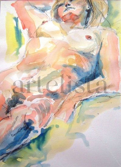 Floss Watercolour Paper Nude Paintings