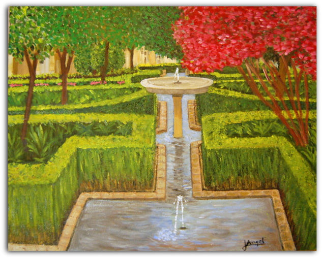 Fuente de la catedral Oil Canvas Landscaping