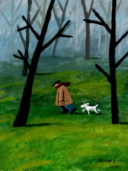 "Mi paseo favorito" Acrylic Others Landscaping