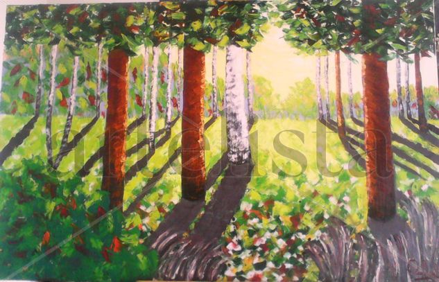 El bosque Oil Canvas Landscaping