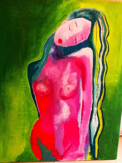 Añoranza Mixed media Canvas Nude Paintings